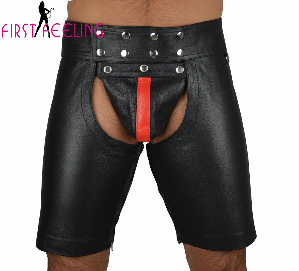 Размер S-XXL новинка сексуальные мужские шорты из искусственной кожи боксеры