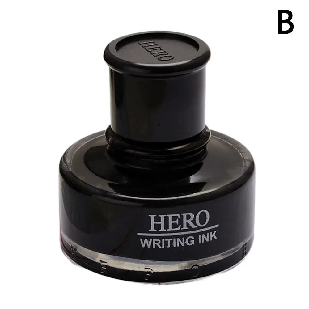 440 ink black 50ml Новая Гладкая авторучка чернила заправка бутилированная стеклянная ручка Чернила Канцелярские Принадлежности для школьников, студентов офисные принадлежности - Цвет: 440 ink black 50ml