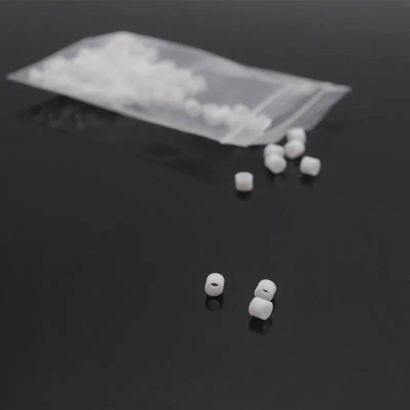 white 100 шт многоцветные силиконовые зубные инструменты кодовые кольца ортодонтический круг - Цвет: white