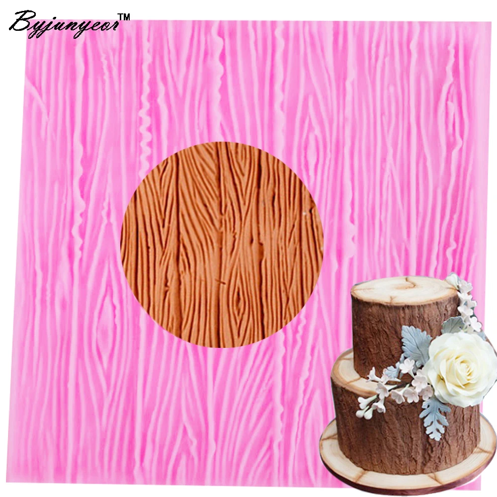 

Byjunyeor M478 Tree bark UV Resin Silicone Mold Fondant Chocolate Candy Lollipop Crystal Epoxy Soft Clay Bake Tool