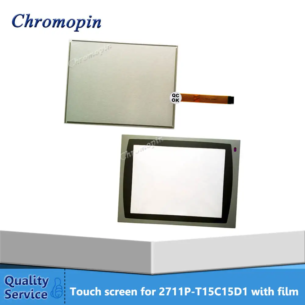 

Дигитайзер сенсорной панели для панели AB View Plus 1500 2711P-T15C15D1 2711P-T15C15D2 2711P-T15C15B2 2711P-T15C6D1 с верхним слоем