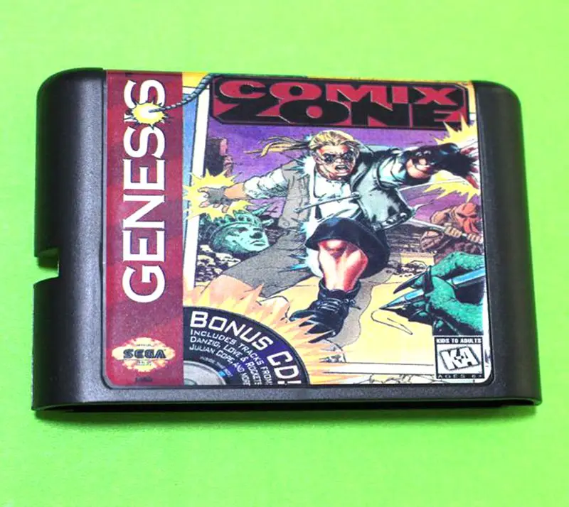 Comix Zone для 16-битного игрового картриджа Sega MD системы Megadrive Genesis | Электроника