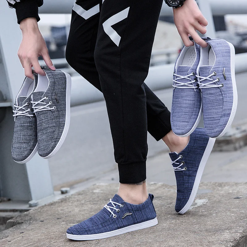 2019 New Men's Shoes Men Loafers Breathable Driving High Quality Casual Slip-on Canvas For Male Sneakers | Обувь