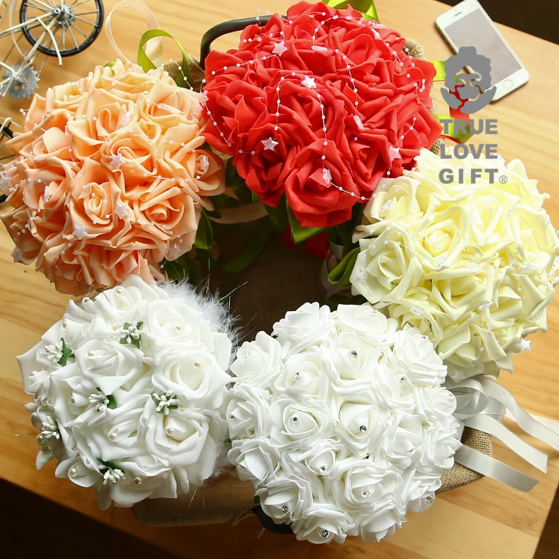 Свадебные букеты аксессуары принадлежности украшения девушки цветка вечеринок |