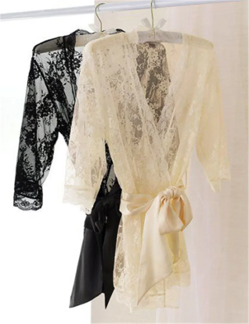 Сексуальное женское атласное кружевное сексуальное нижнее белье ночная сорочка