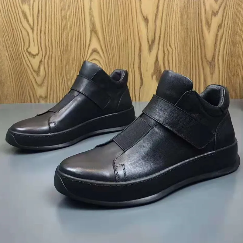 Модная мужская зимняя теплая обувь на меху мужские кроссовки высокого качества