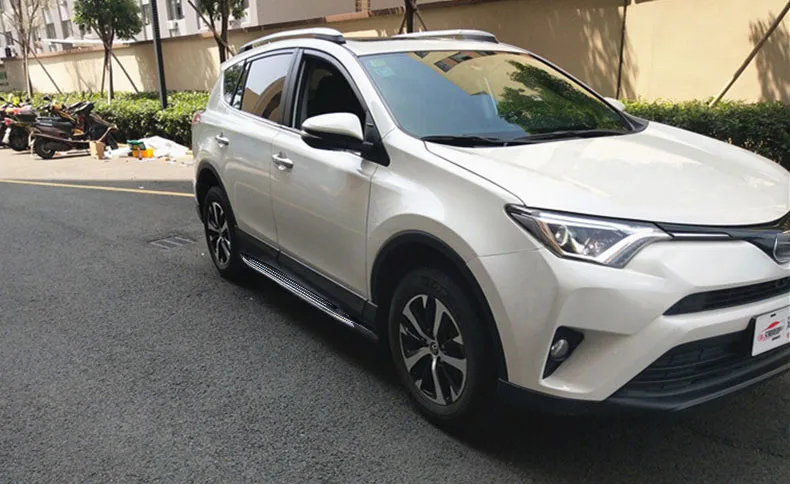 Роскошные боковые педали для подножки Toyota RAV4 2014 2019 новый дизайн модная внешняя