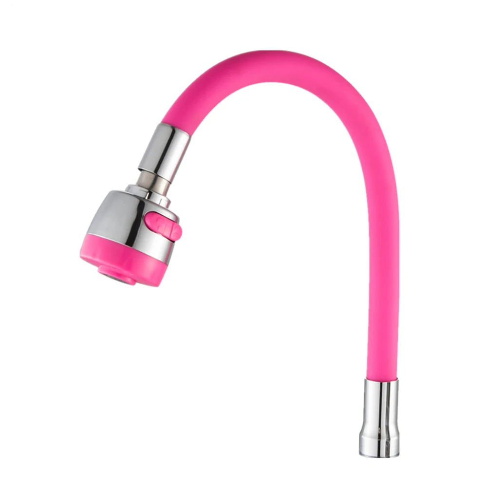 Mci-P007Pink Кран для раковины с поворотом на 360 градусов, кран для кухонной раковины, фитинги для труб с одной ручкой Mci - Цвет: Mci-P007Pink