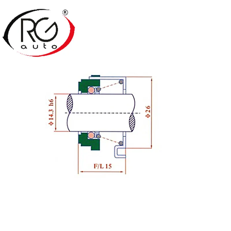 /Автомобильный компрессор l механический уплотнитель вала/печать печати для NP