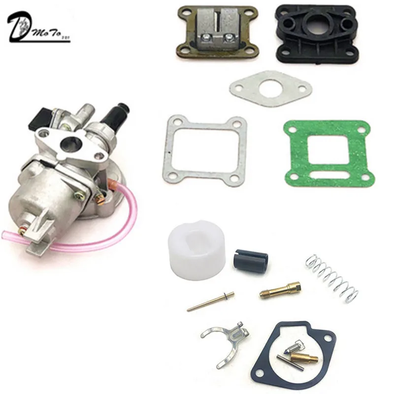 D 47cc 49cc карбюратор двигателя с Ремонт Ремонтный комплект 2-х тактный 44-6; большие размеры 40-6 для мини ATV Quad Грязь карманный велосипед Go Kart багги - Цвет: D