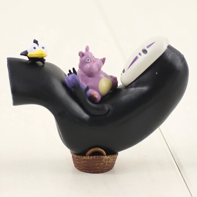 Фигурка «Мой сосед Тоторо» игрушка Chibi Totoro кошка автобус Catbus Фея No Face Man Jiji Cat Хаяо Миядзаки модель игрушки - Цвет: Style C No Box