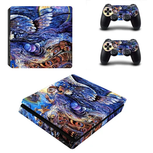 YSP4S-2280 День игры Ограниченная серия PS4 тонкая кожа Виниловая наклейка, стикер для Playstation 4 PS4 Slim Skin консоль и 2 контроллера - Цвет: YSP4S-2280