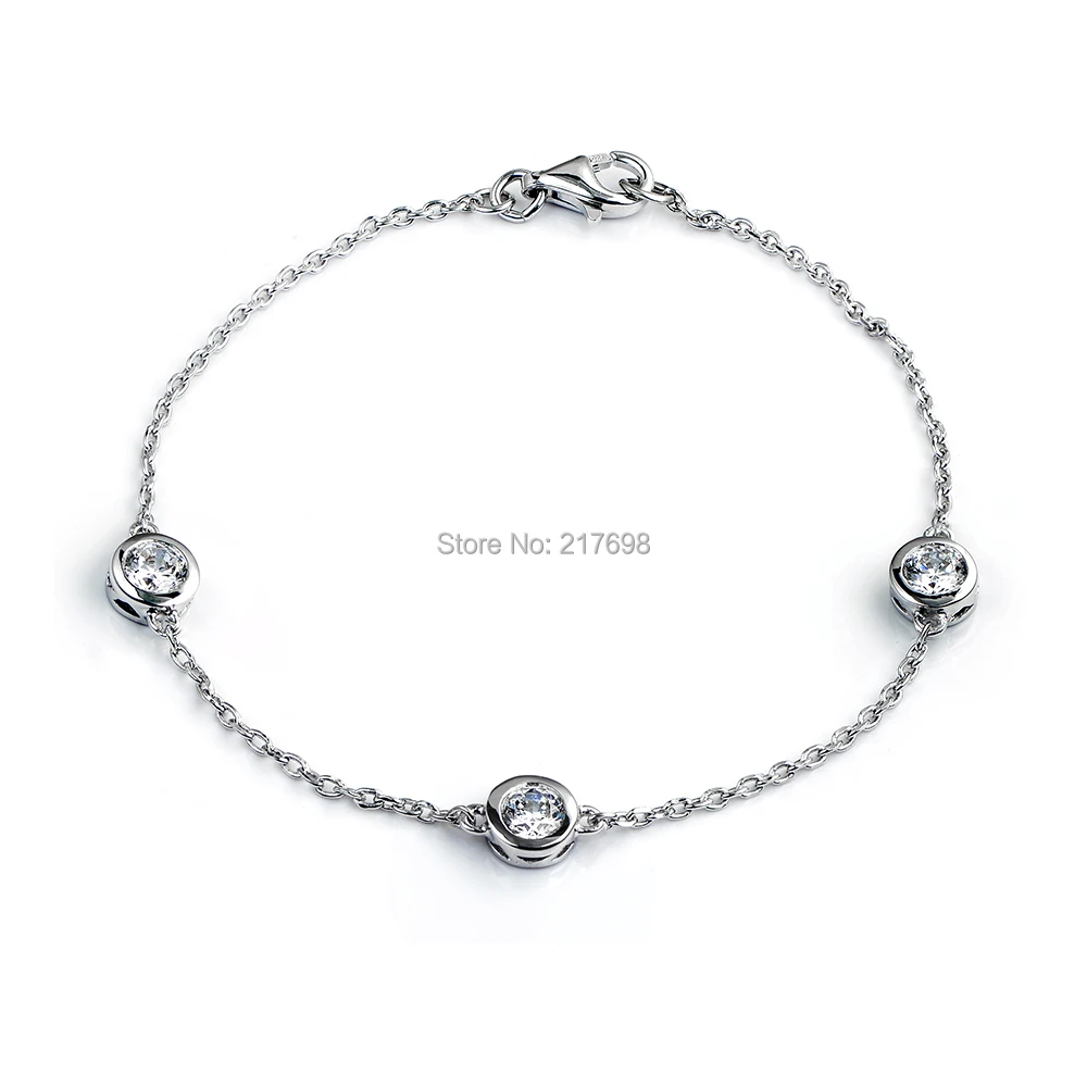 DORMITH real 925 Стерлинговое Серебро 2 670 карат фотосессия для женщин|bracelet germanium|bracelet