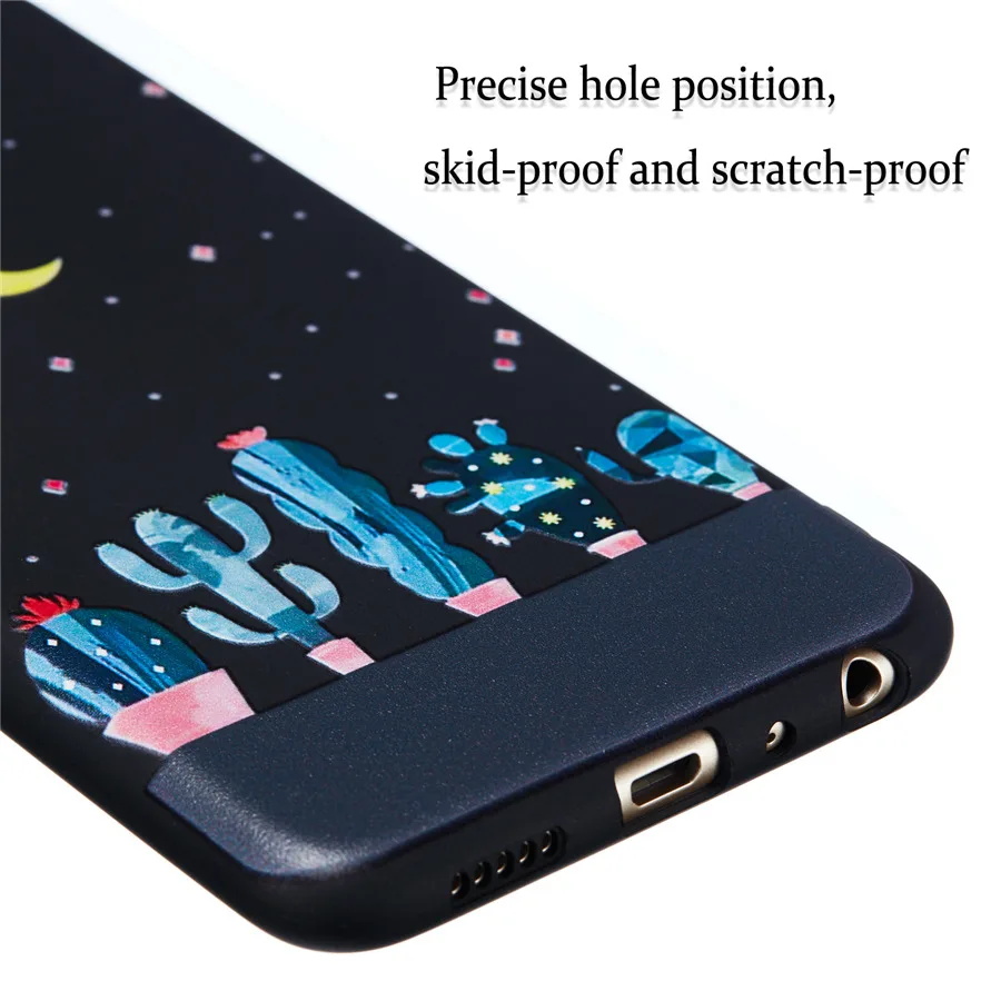 Для Huawei P умный чехол с рисунком Звездное мягкое ТПУ для телефона Smart Cover FIG-LX1 Enjoy 7S