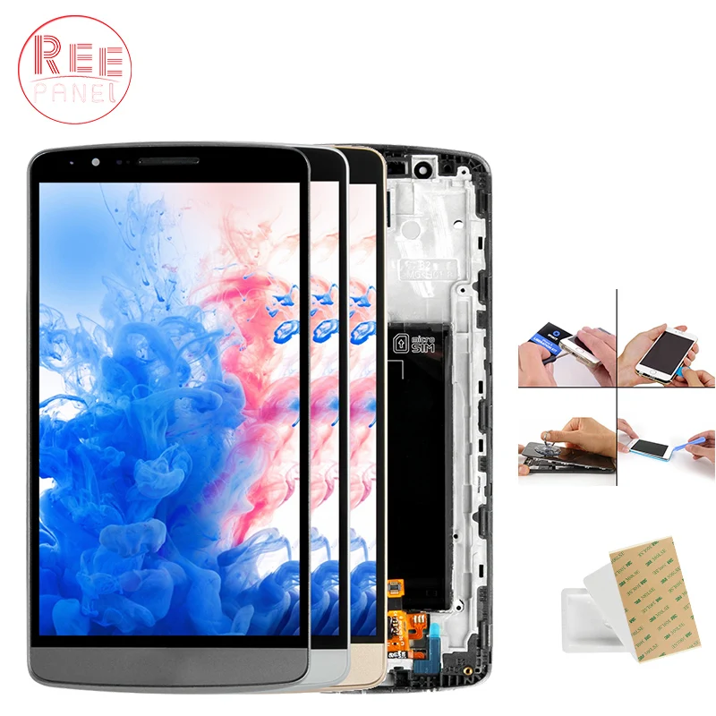 Оригинальный 5 &quotЭкран для LG G3 ЖК дисплей Сенсорный экран планшета Ассамблеи