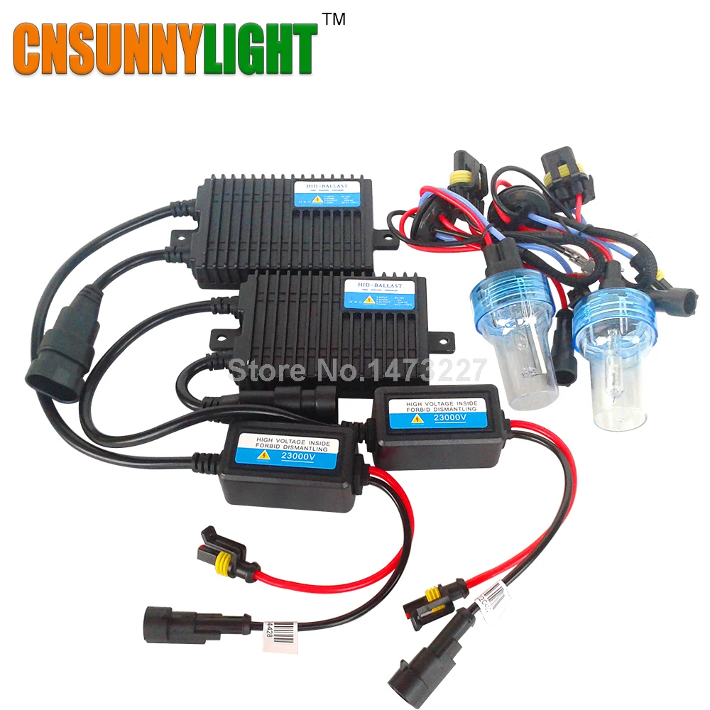 Лампа CNSUNNYLIGHT комплект для переоборудования ксенона Hid 55W H1 H3 H7 H8 H11 9005 9006 HB3 HB4 880 с