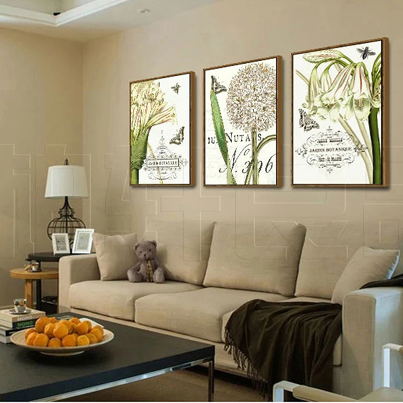 Цветочные картины HAOCHU в стиле ретро французский Париж Джардин ботаническая