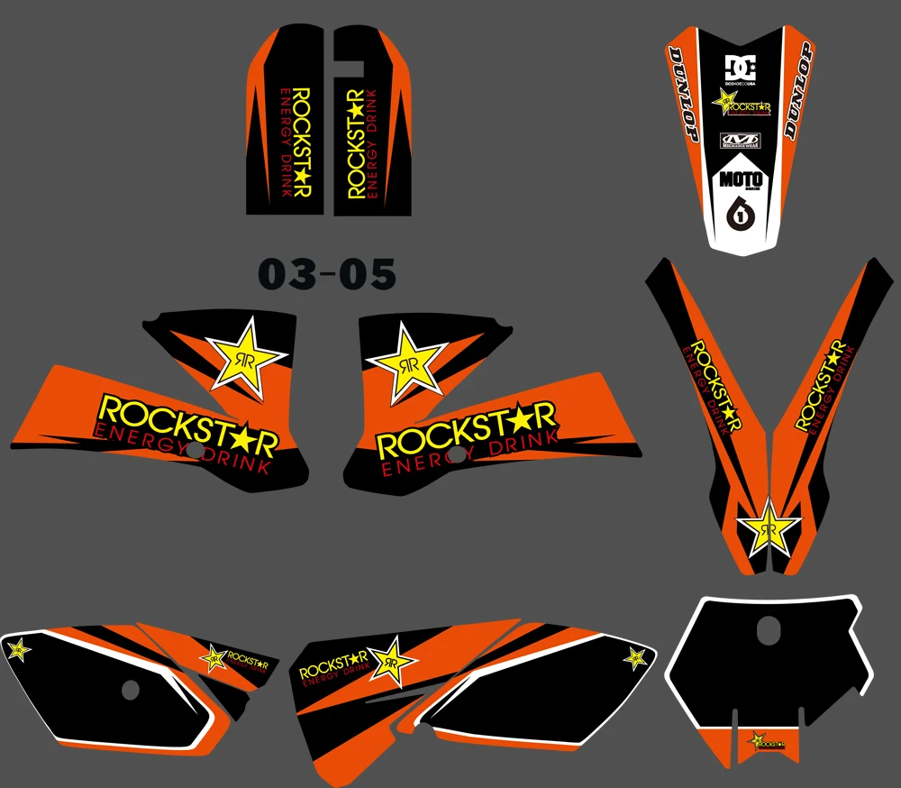 Motor Bike Motorcycle SX 85 SX85 Decal Sticker Graphics Kit For KTM 2003 2004 2005 2006 2007 2008 2009 2010 2011 2012 | Автомобили и