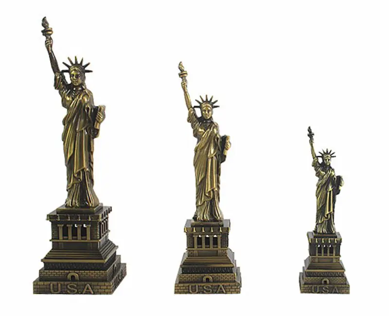

High-quality USA Statue Of Liberty World Famous Landmark Metal Model Decor Crafts Tourism Souvenirs Collection Holiday Gifts