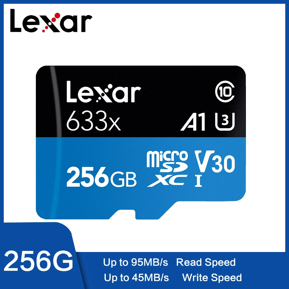 Lexar оригинал 128 ГБ Micro SD 16 32 карта памяти высокая скорость до 95 мс 64 класс 10 633x