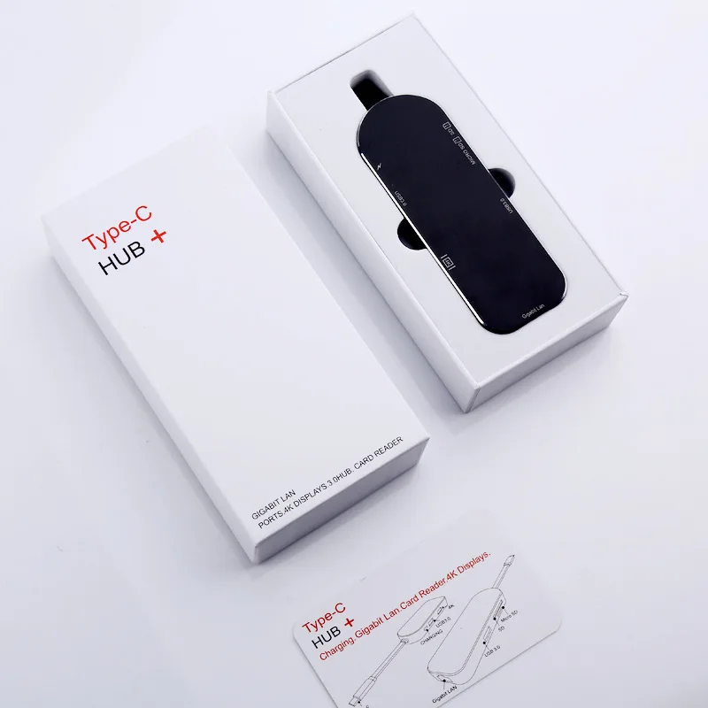 Концентратор Basix USB 3 1 type C к HDMI 4K 1000M Rj45 Gigabit Ethernet SD/TF кард ридер 0 хаб PD зарядный порт