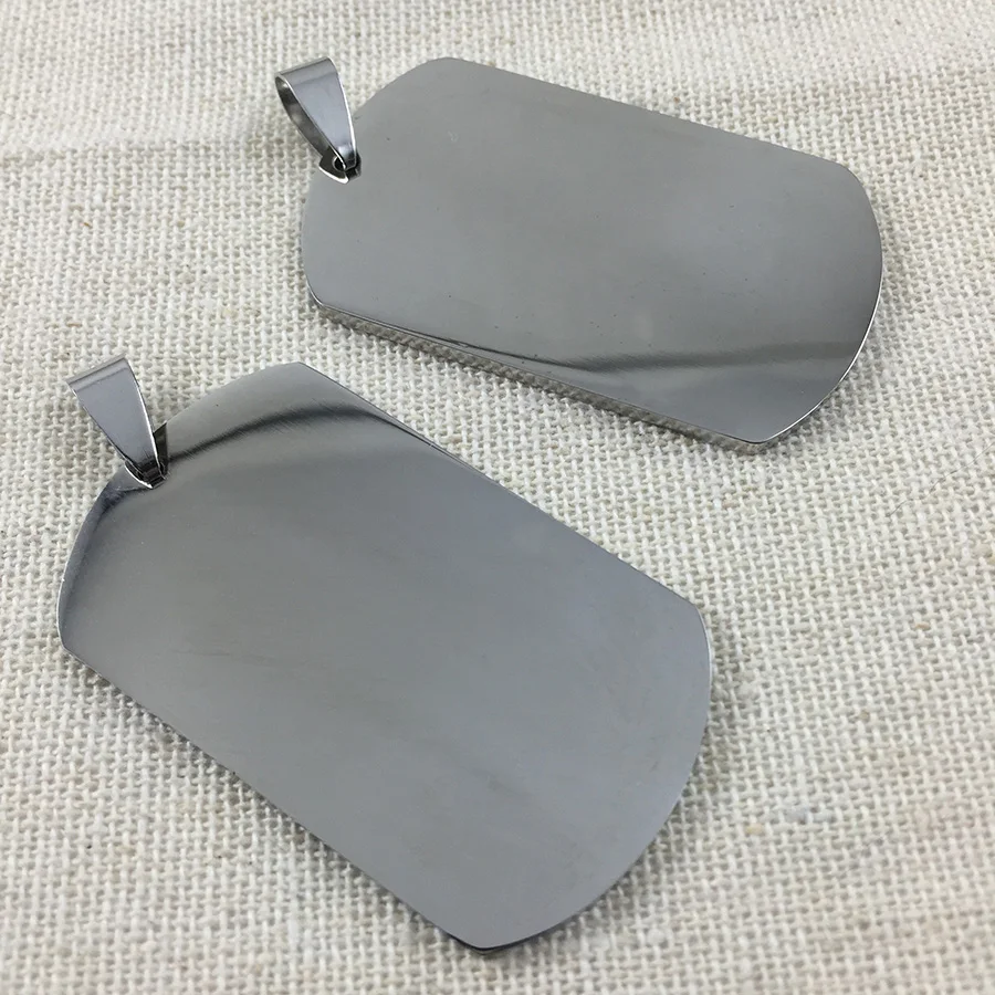 Бирка для собак из нержавеющей стали персонализированная пустая в стиле