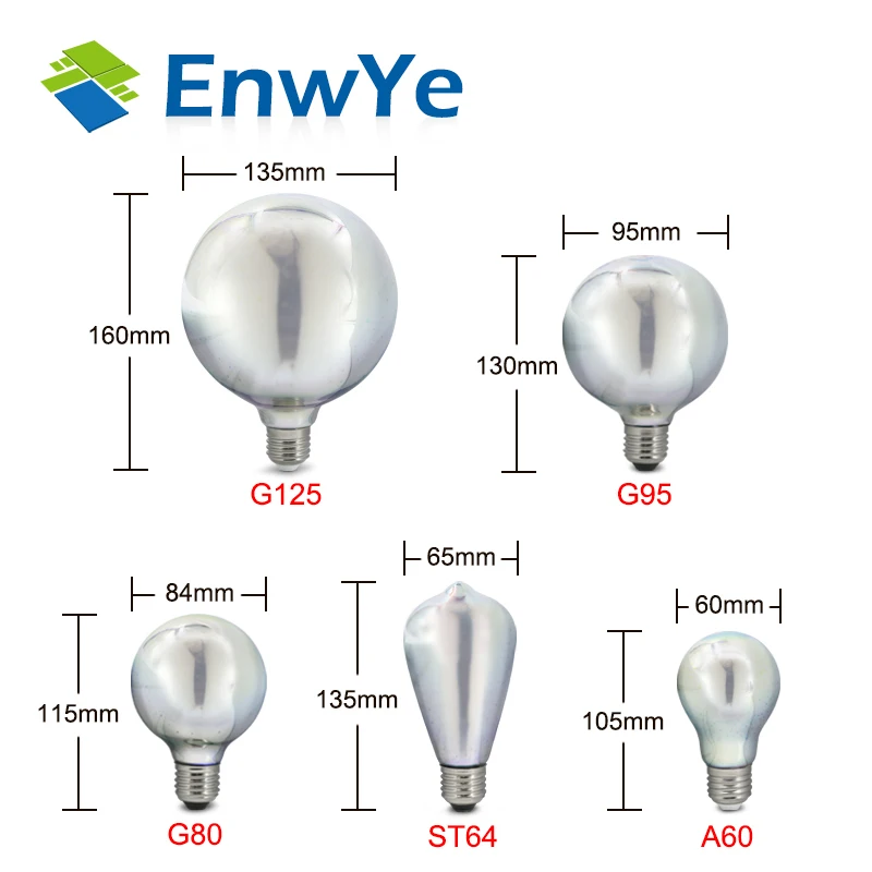 EnwYe светодиодный светильник лампы E27 3D светодиодные украшения 110 В 220 праздничные s