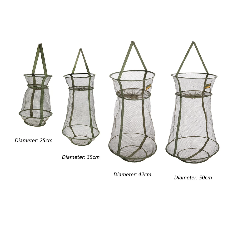 Быстросохнущая рыболовная сеть 3 слоя сетка ловушка складные сети для креветок