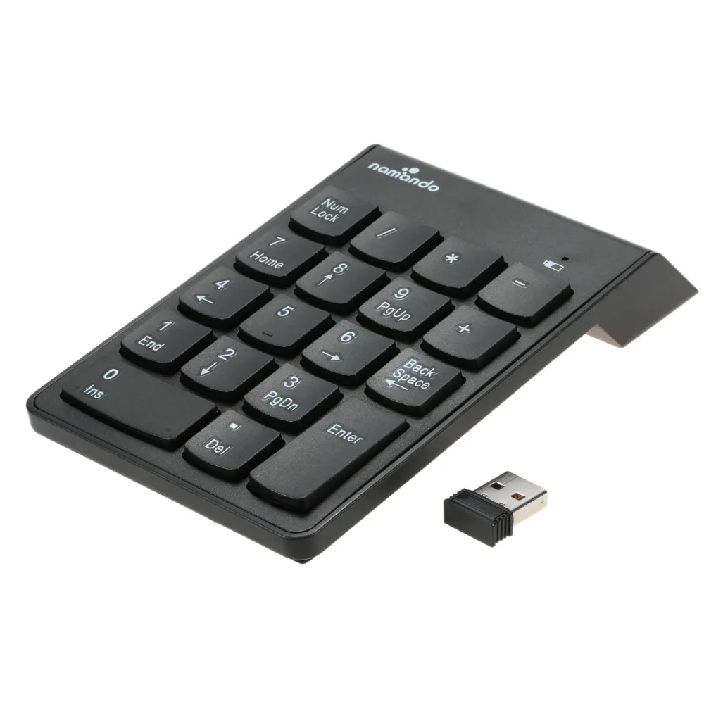 Беспроводная USB клавиатура 2 4G с цифрами цифровая 18 клавишами мини Для iMac/MacBook Air/Pro