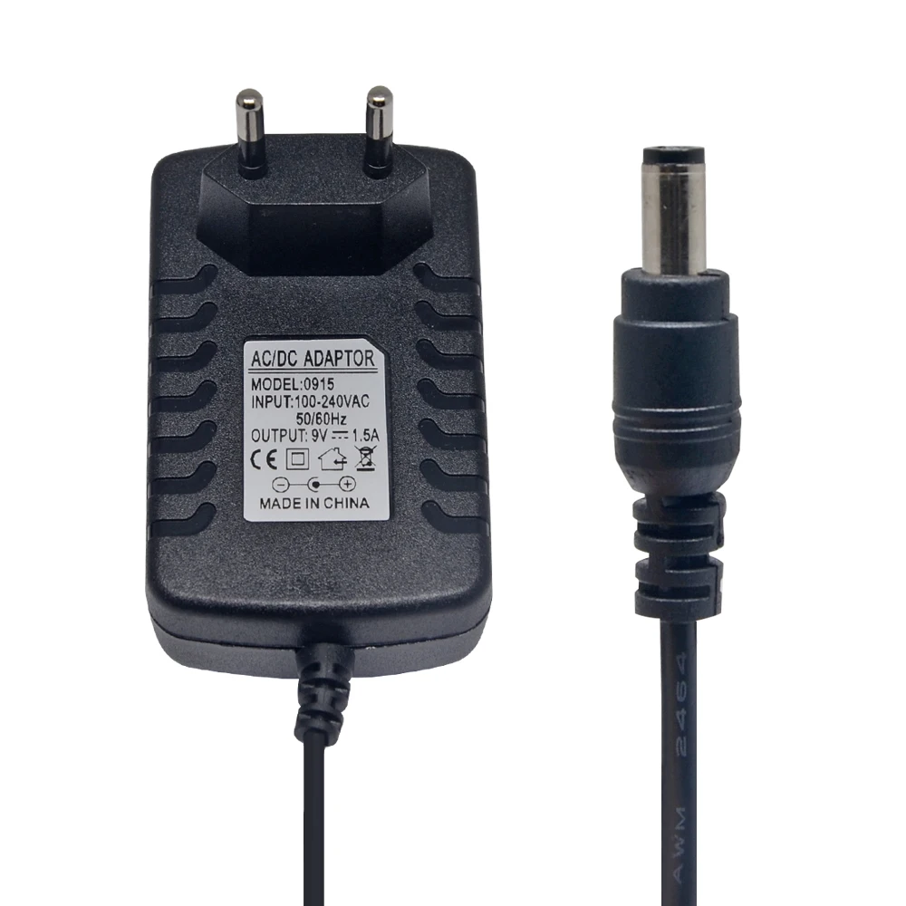 

Mcoplus 9V 1.5A Power Adapter EU Plug Power Supply 100-240V AC Input DC Output For Led Light Strips or CCTV Products