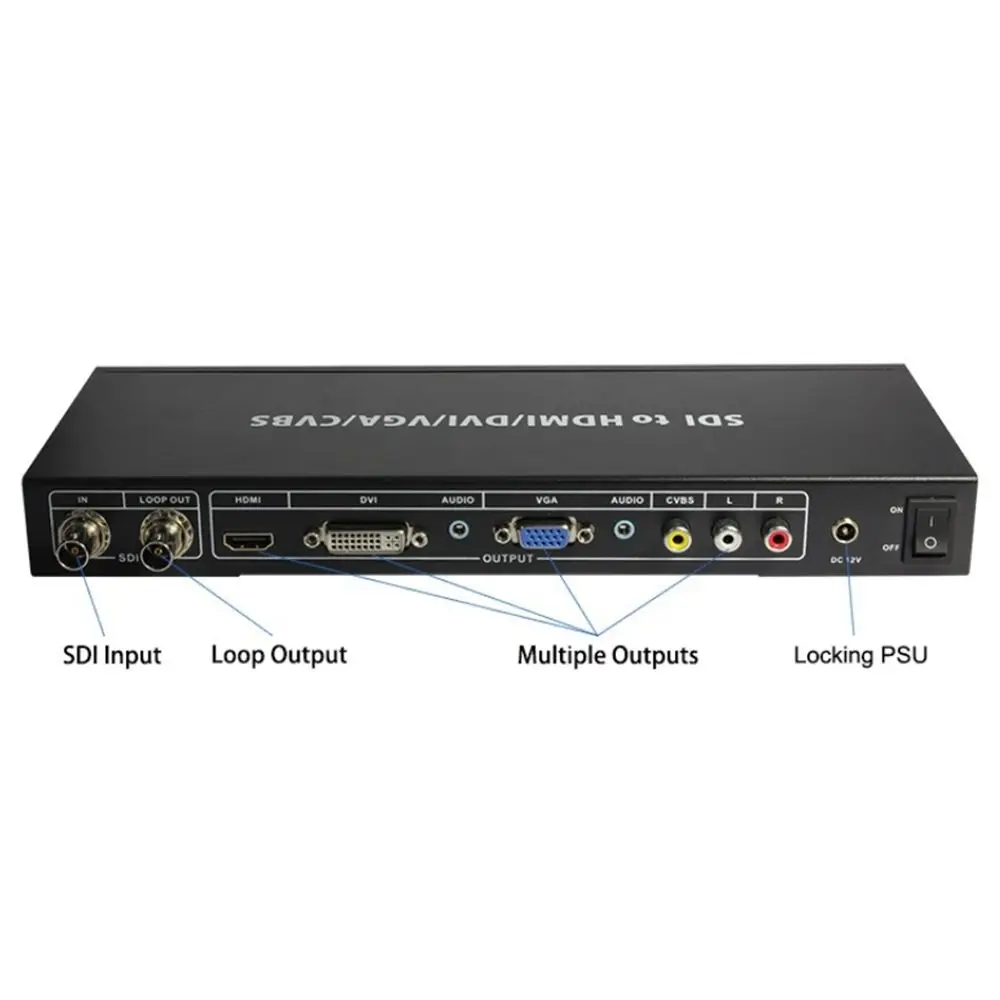 

Jyttek 3G HD SDI to ALL Scaler Converter CVBS VGA DVI HDMI and Analog Audio