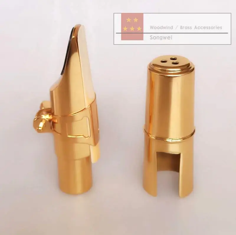 Отличные тенор альт сопрано sax металлические мундштук лигатуры и крышки 6