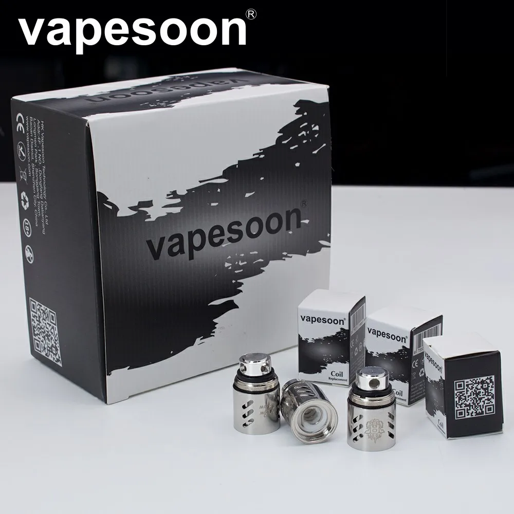 Аутентичные VapeSoon Головка Катушки TFV.88 Головка Катушки V8-T10 V8-T6 V8-Q4 V8-T8 V8 РБА замена катушки для TTFV8. Облако зверь бак