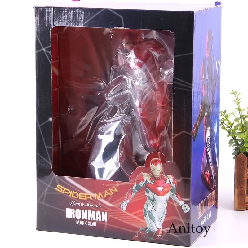Marvel Железный человек Человек-паук возвращение домой Железный человек фигурка Марка XLVII Железный человек MK47 1/10 Масштаб ПВХ Коллекционная модель игрушки