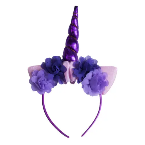 Decrotive Magical Unicorn Роговая головная повязка на голову для вечеринки нарядное платье
