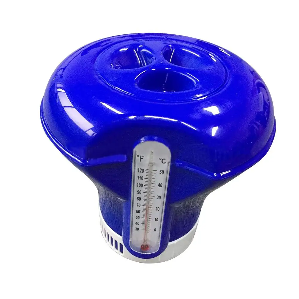 8inch with Thermomer Дозатор хлора для бассейна 8 дюймов 5 дюймовая автоматическая дозатор хлора с термометром фильтр для очистки бассейна плавающий - Цвет: 8inch with Thermomer