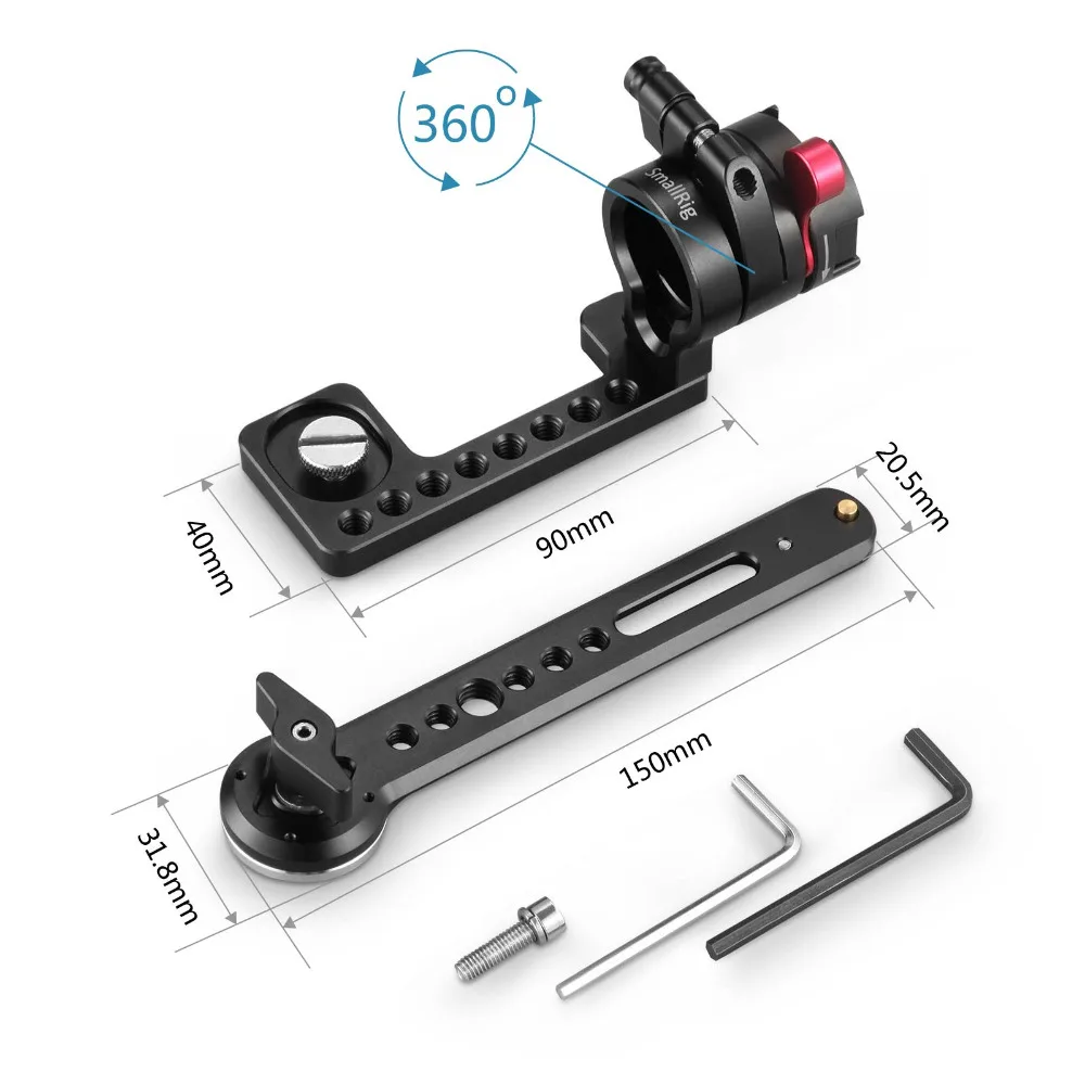 SmallRig Двойная камера с регулируемым EVF креплением поддержка монитора ARRI розеткой