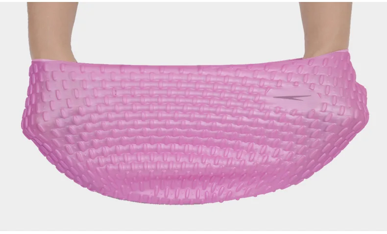 Speedo фитнес тренировочная шапочка из 100% силикона с пузырьками Плавательная для