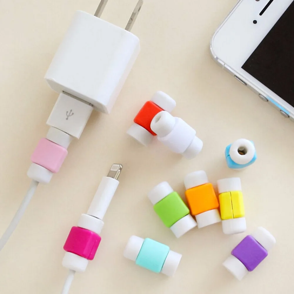 

USB Cable Protector Cord Protection Wire Cover For Phone Data Charger Earphone Accessories Line Protected Cover 20Pcs/lot