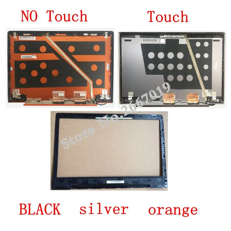 Верхняя крышка для ноутбука/задняя ЖК дисплея Lenovo U330 U330T 3CLZ5LCLV30 серебристая