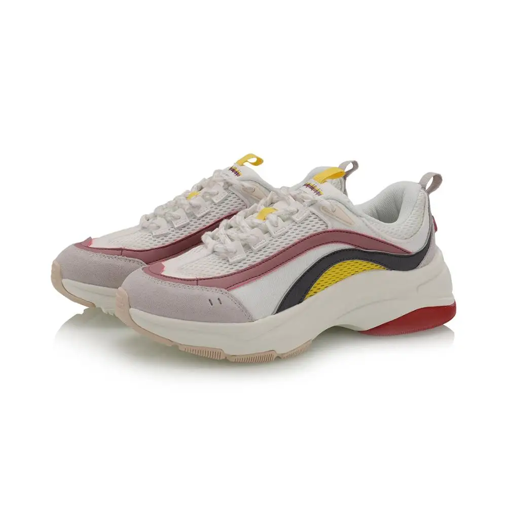 Li-Ning/Женская обувь AURORA WINDWALKER; стиль жизни; обувь в стиле ретро; удобная спортивная обувь с подкладкой для фитнеса; удобные кроссовки; AGCP108 YXB307
