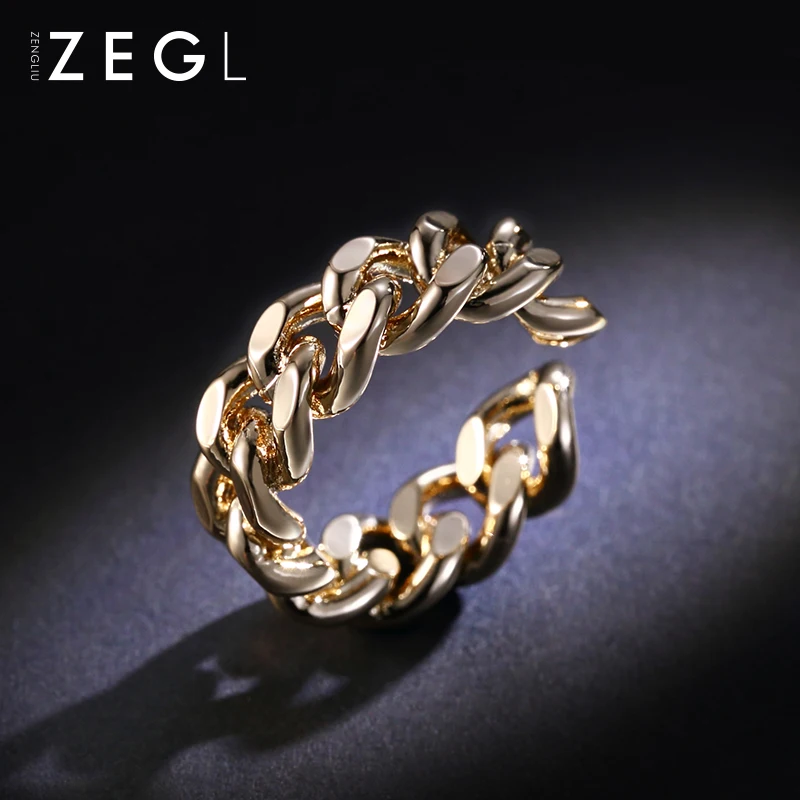 ZEGL простое Открытое кольцо женское в японском и корейском стиле личностное