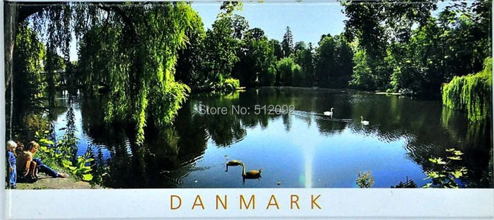 Магнит на холодильник DANMARK прямоугольник деревенский старый замок Дочь моря