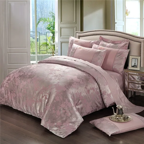 Европейский стиль, шелковое постельное белье, жаккард, сатин, комплекты постельного белья, постельное белье queen king size, хорошее качество, пододеяльник, простыня, наволочка - Цвет: style13