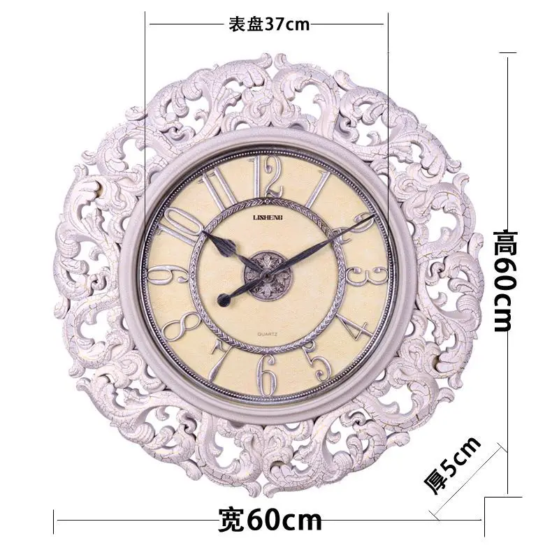 Lai Sheng European large living room wall clock home decor classic retro quartz pocket watch creative big table | Дом и сад