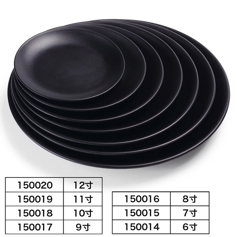 Набор японской посуды Горячая тарелка для барбекю черная стейка имитация