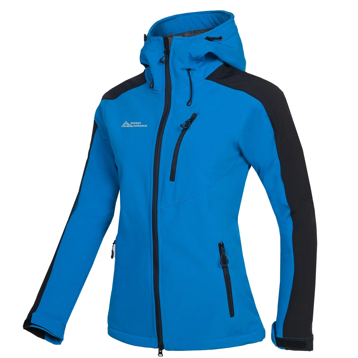 

MOUNTCONQUER new ladies outdoor mountaineering camping sports clothing compound velvet soft shell windproof waterproof warm coat