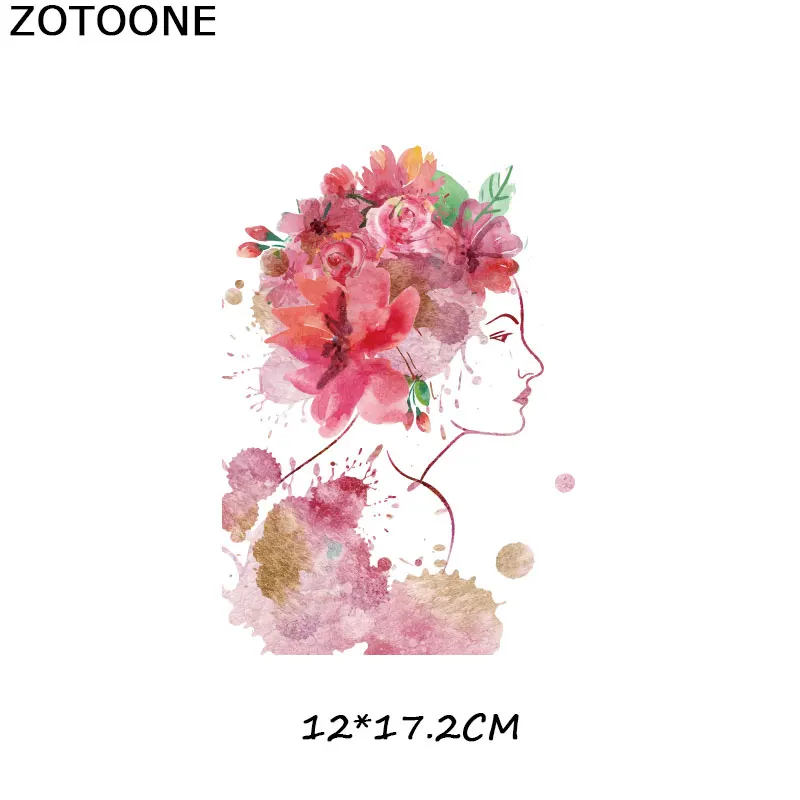 ZOTOONE/красивая модная одежда для девочек с утюгом на уровне А, нашивки с теплопередачей, пирография для самостоятельного изготовления футболок, одежда с декоративным принтом