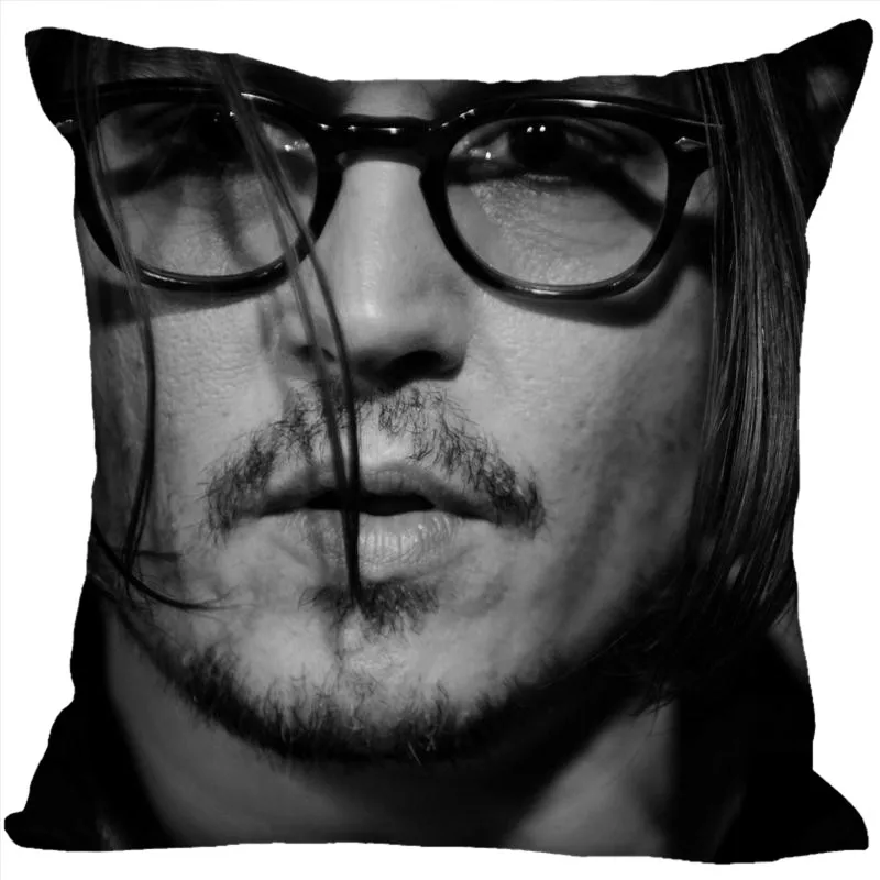 Горячая Распродажа, Наволочка на заказ, наволочка с принтом «Johnny Depp», 35X35 см(с одной стороны), чехлы на подушки для дома, наволочки 9-22 лет - Цвет: Pillowcase