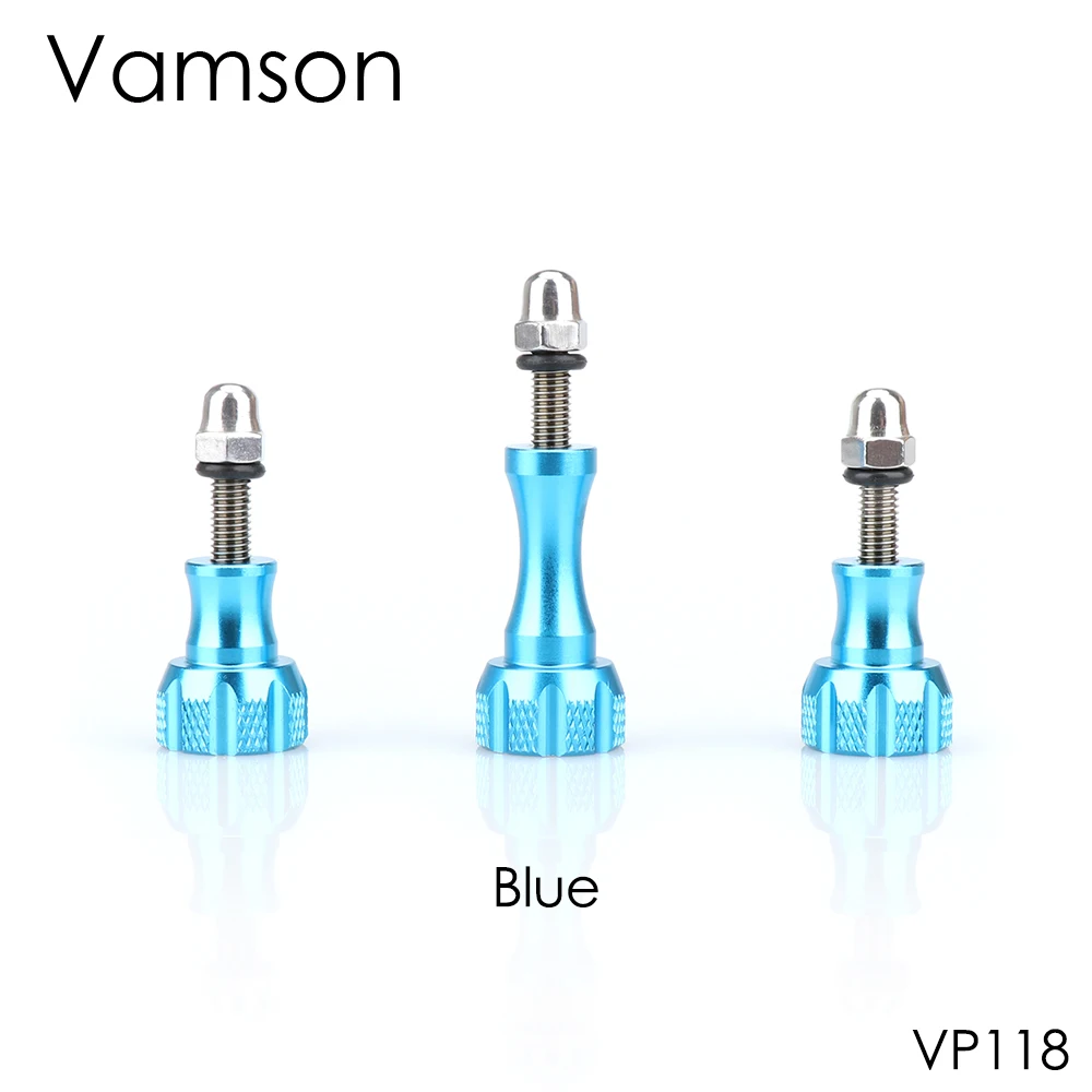 VP118-Blue Vamson для GoPro Hero 7 6 5 для Eken h9 гайка для большого пальца алюминиевый сплав крепление для DJI OSMO для Xiaomi Yi Lite 4K аксессуар VP118 - Цвет: VP118-Blue